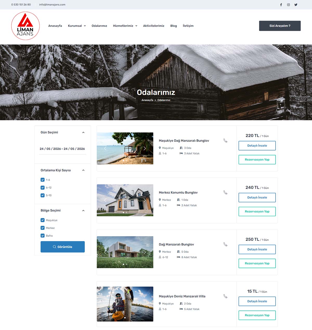 Bungalov Apart Hotel Kiralama Web Sitesi