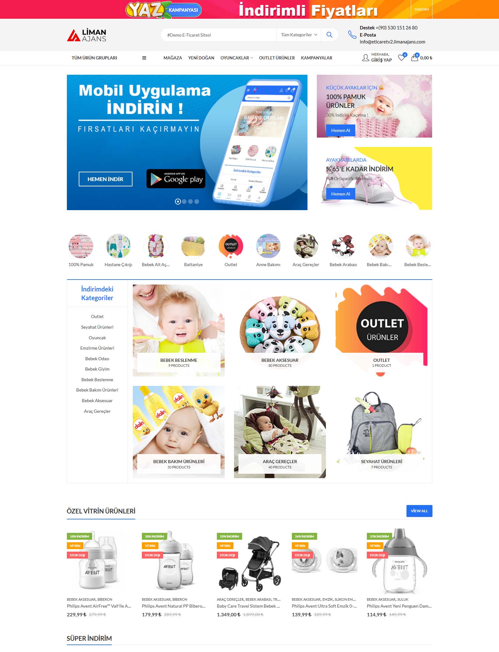 E Ticaret Hazır Bebek Giyim E-Ticaret Sitesi