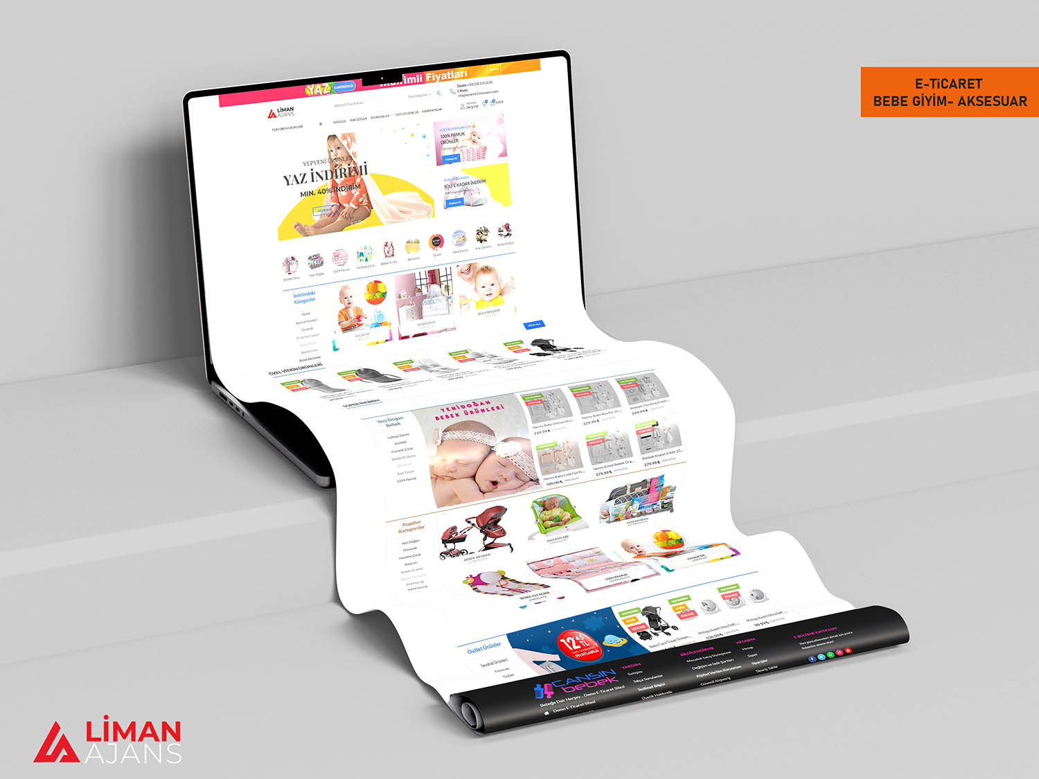 E Ticaret Hazır Bebek Giyim E-Ticaret Sitesi
