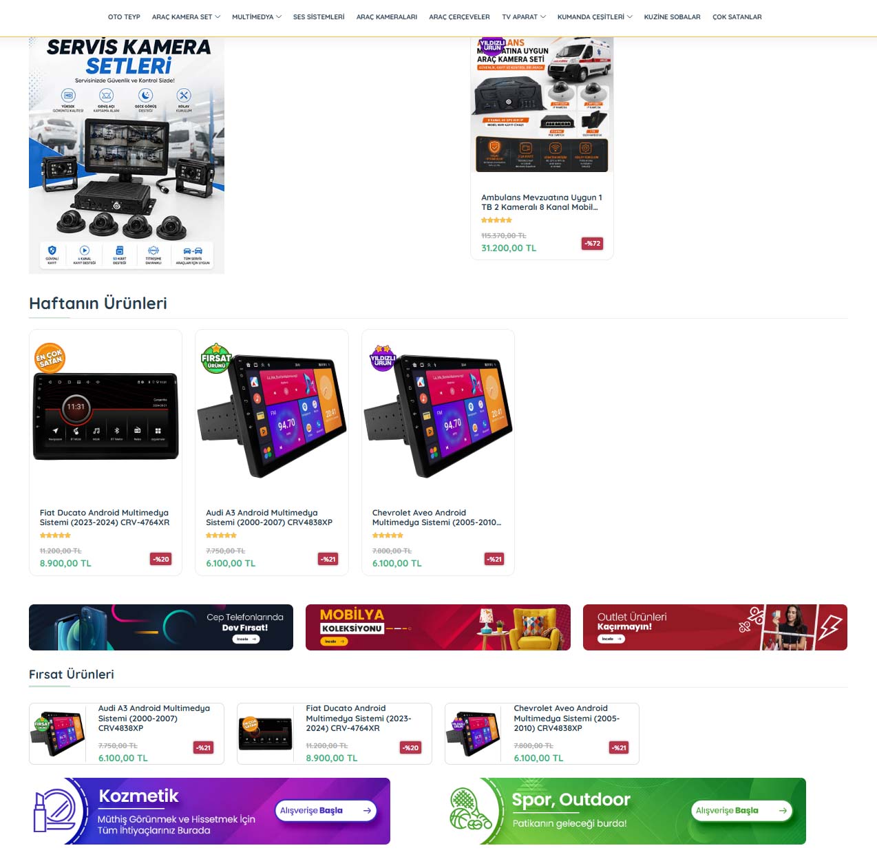 E-Ticaret Elektronik Ürünler E-Ticaret Web Sitesi 2