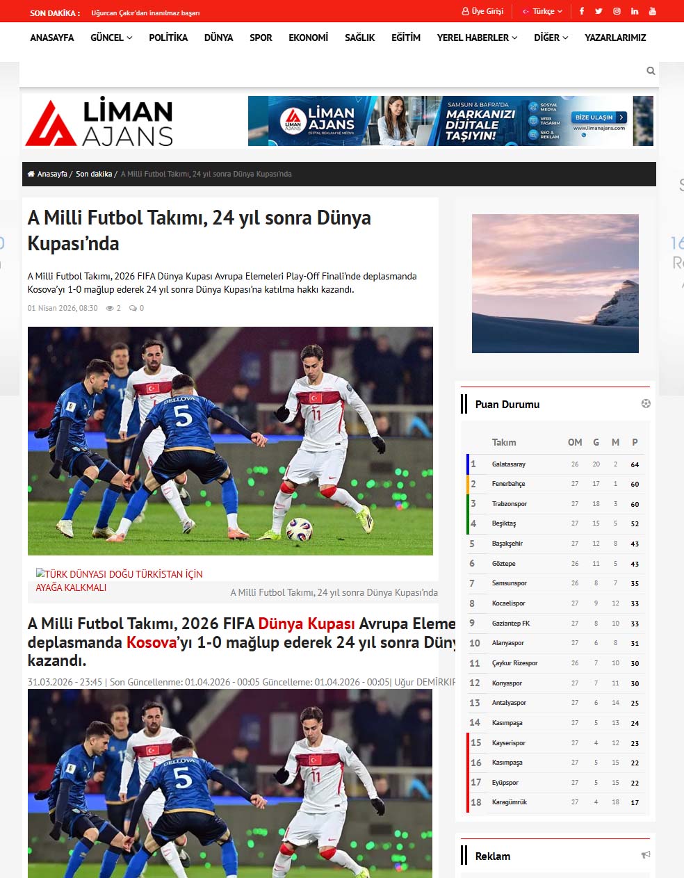Haber | Yayın | Basın Web Sitesi