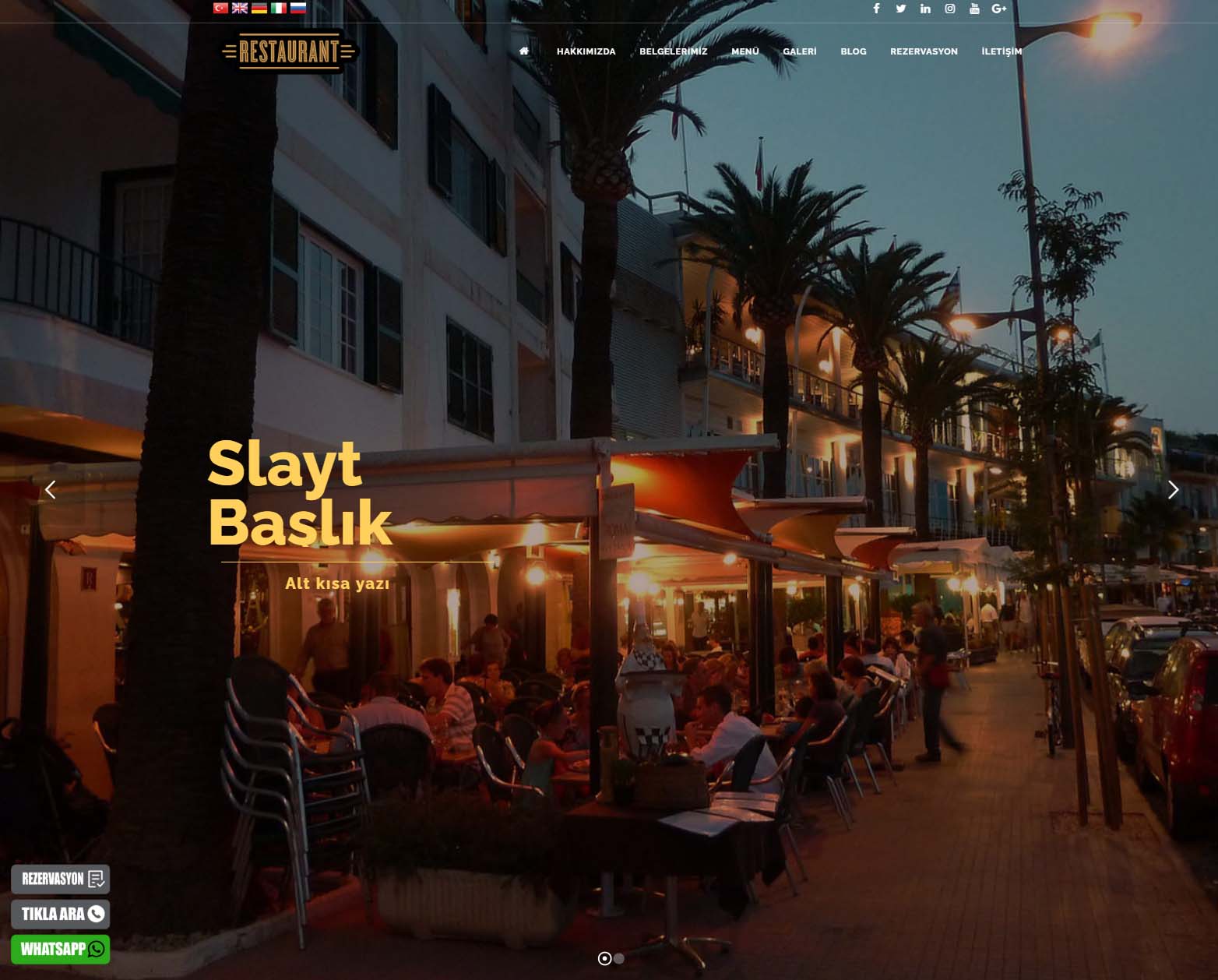 RESTAURANT | CAFE| BAR WEB SİTESİ V1